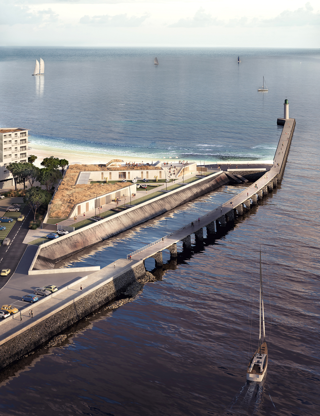 Démolition et reconstruction de la base Mer - Les sables d'Olonne