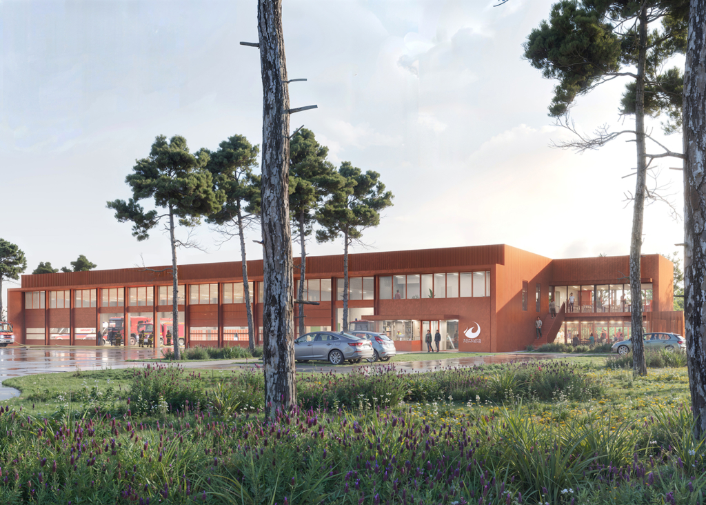 Construction Centre d&#039;Incendie et de Secours de Rennes Sud Ouest - Bruz
